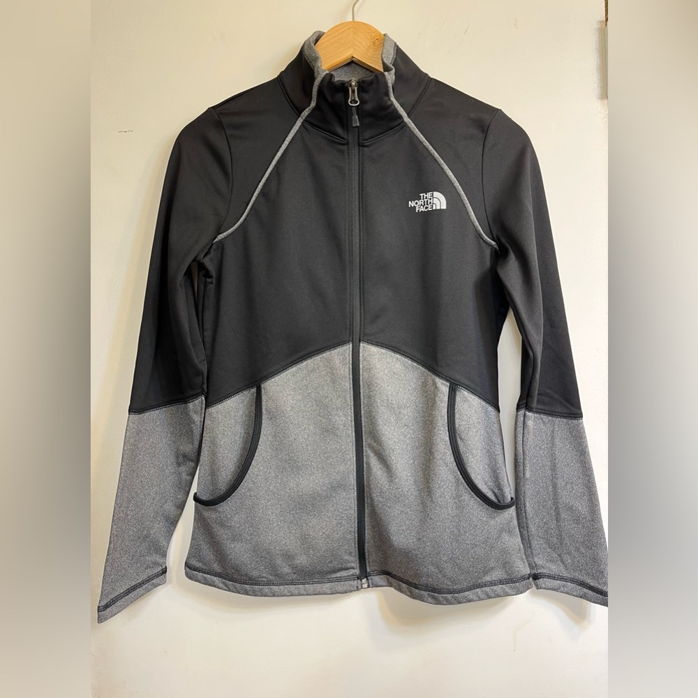 The North Face, Womens Full Zip Jacket, Black & Gray Jacket Size: Small